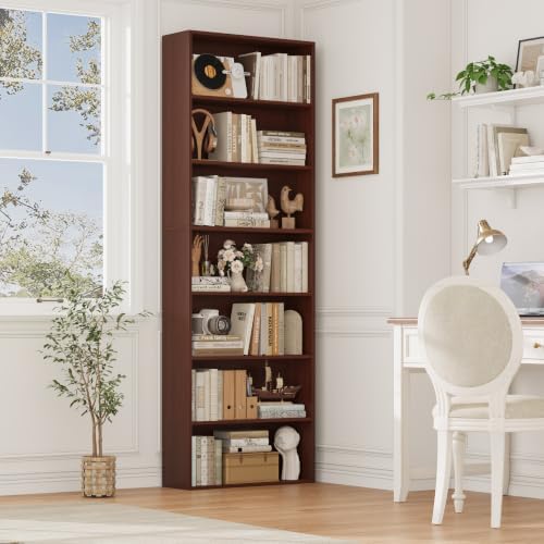 FACBOTALL 82" Tall Bookshelf Bookcase, 7-Tier Open Display Shelves - Image 4
