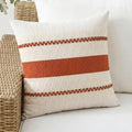 Fancy Homi Set of 1 Boho Burnt Orange Decorative Throw Pillow Cover 16x16 Inch by Fancy+Homi