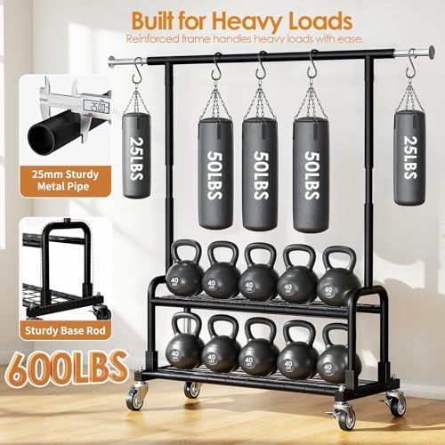Luxspire Rolling Heavy Duty Clothes Rack - Image 3