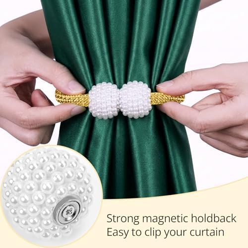 6 Pack Grey Magnetic Curtain Tiebacks - Image 4