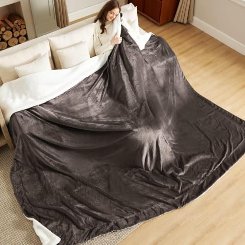 Bedsure GentleSoft Sherpa Fleece Cal King Blankets - Image 7