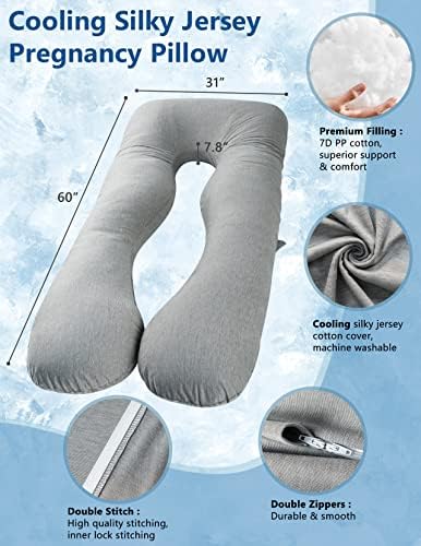Pregnancy Pillows, Cooling Silky Pregnancy Pillows - Image 3
