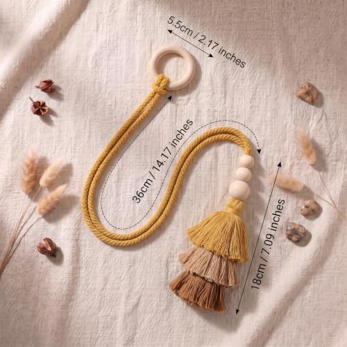 Novabright 4 Pcs Boho Curtain Tiebacks - Image 2