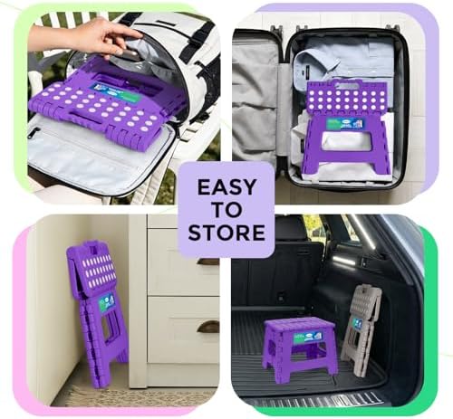 Dyforce Kids Step Stool 9 Inch, 300lbs Folding Step Stool - Image 4