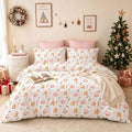 Nayoroom Christmas Comforter Set Queen Gingerbread Tree Holiday Bedding by Nayoroom