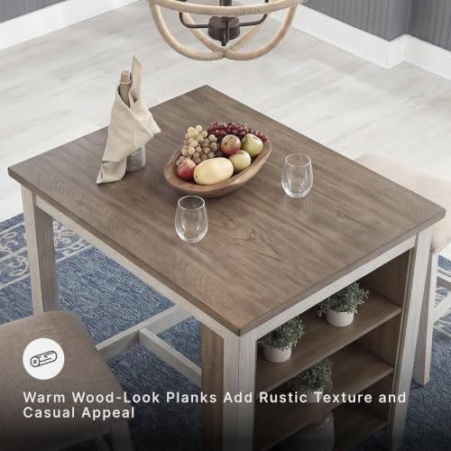 Signature Design by Ashley Skempton 3-Piece Counter Height Dining Table Set - Image 3