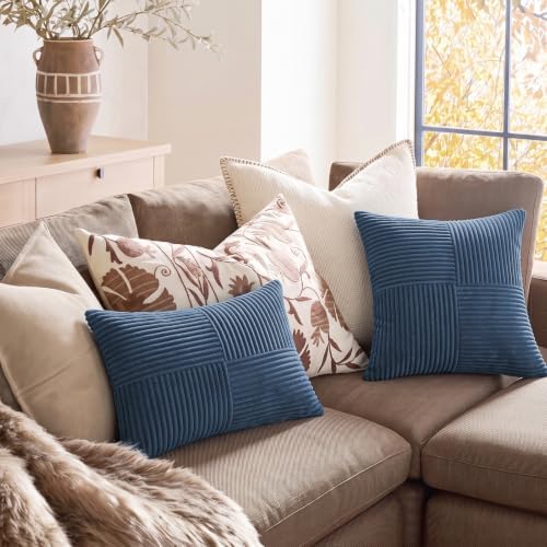 Fancy Homi Dusty Blue Lumbar Decorative Throw Pillow Covers 16x32 Inch - Image 5