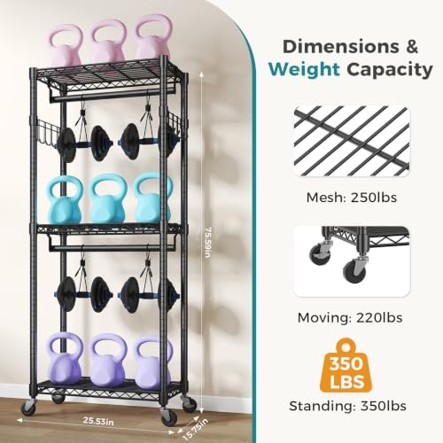 OLIXIS Rolling Clothes Rack, Heavy Duty Garment Rack, 23 IN - Image 2