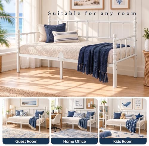 14 Inch Classic Twin Daybed, Metal Sofa Bed - Image 4