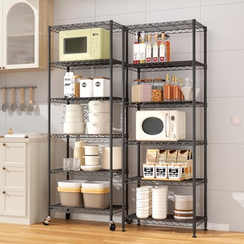6-Tier Wire Rack Shelving, Metal Shelf Racks - Image 2