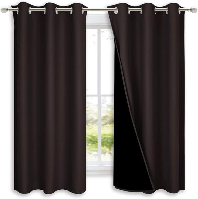 NICETOWN 100% Blackout Short Curtains by NICETOWN