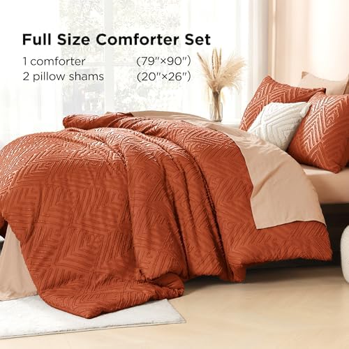 Litanika Full Size Comforter Set, 3 Pieces Tufted Boho Bedding Set - Image 6