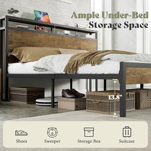 AMERLIFE King Size Platform Bed Frame - Image 3