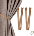HOME QUEEN Faux Leather Curtain Tiebacks by HomeQueen