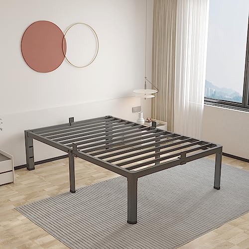 16 Inch Twin Bed Frame with Rounded Corner & 4 Mattress Baffles by ROIL