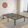 16 Inch Twin Bed Frame with Rounded Corner & 4 Mattress Baffles by ROIL