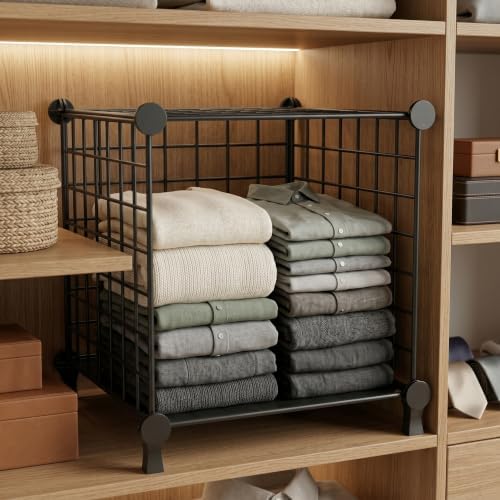 Cube Storage Organizer Metal Wire Shelf - Image 2