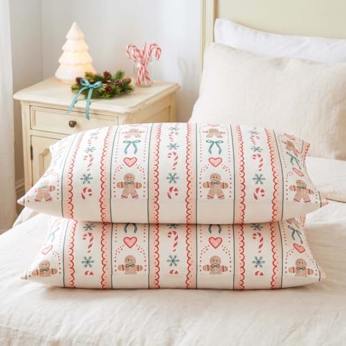 Nayoroom Christmas Comforter Set Queen Gingerbread Bow Holiday Bedding - Image 7