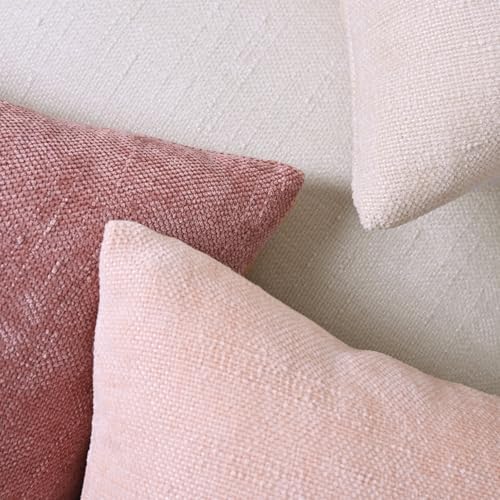 Set of 4 Soft Textured Decorative Throw Pillow Covers 12X20 Inch Cozy Farmhouse - Image 5