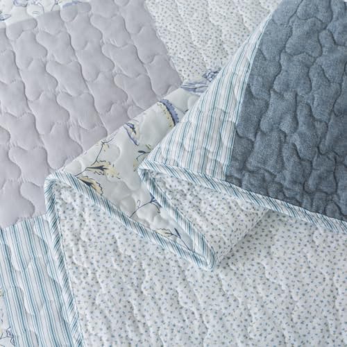 SLPR - Coastal Dream Cotton Quilt Set, Patchwork Bedding, Twin - Image 4