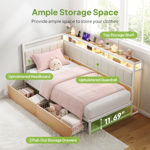 Welzona Twin Corner Bed Frame - Image 3