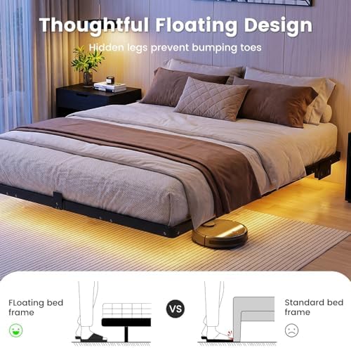 Liians Queen Floating Bed Frame - Image 4