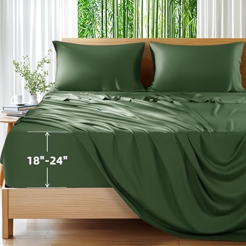 Shilucheng 100% Viscose Derived from Bamboo_Sheets, Extra Deep Pocket by Shilucheng