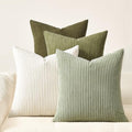 Topfinel Green White Spring Pillow Covers 22x22 Set of 4 Boho Cushion Covers by Topfinel