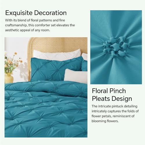 BEDELITE King Comforter Set Teal, Fluffy & Soft Comforter - Image 4