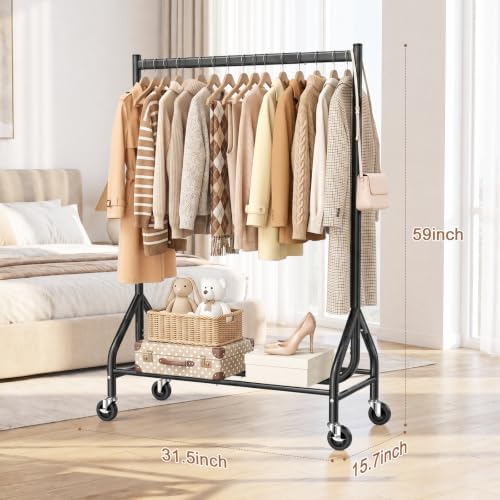 EAGMAK Heavy Duty Clothes Rack Load 268 LBS, 31.5 inch Hanging Rod - Image 3