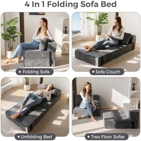 MAXYOYO Folding Sofa Bed, Convertible Chair Bed - Image 4