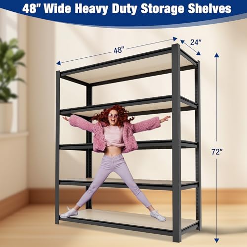 WORKPRO 5-Tier Black Shelving - Image 3