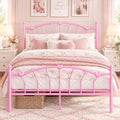 IMMERSTABLE Queen Metal Bed Frame, Heart-Shaped Platform Bed by IMMERSTABLE