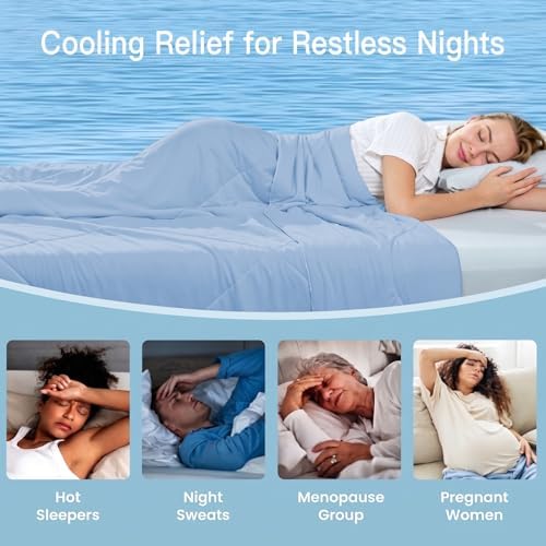 Quataly Cooling Comforter Set Twin Size Breathable Comforter - Image 4