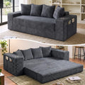 77" Convertible Futon Sofa Bed, Boneless Couch by Pionex