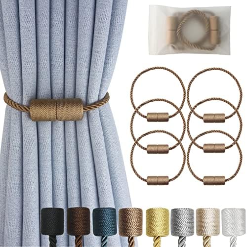 Magnetic Curtain Tiebacks Decorative Holdbacks Rope Tie Back Drapes Hangtty by CURTAINTIEBACKS