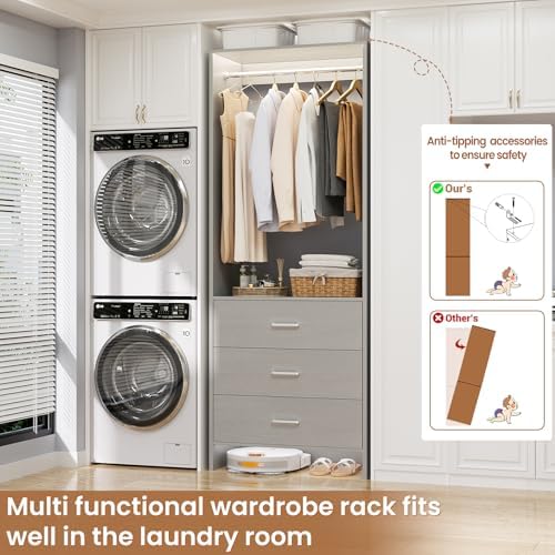 Aheaplus 1.8FT Closet System - Image 5