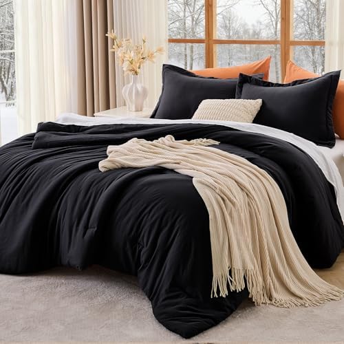 MUXHOMO Oversized King Comforter Set, 3-Piece All-Season Bedding by MUXHOMO