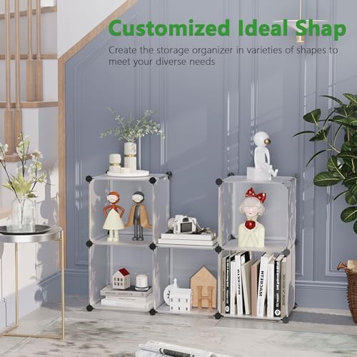 C&AHOME 6-Cube Storage Organizer Cube Shelf Closet Storage Bookcase - Image 6
