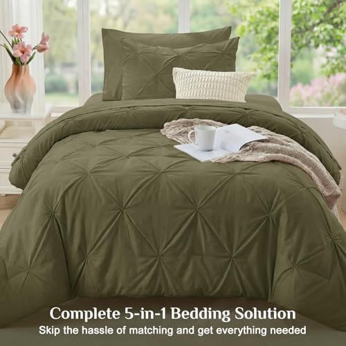 JOLLYVOGUE Twin Comforter Set 5 Pieces - Image 6