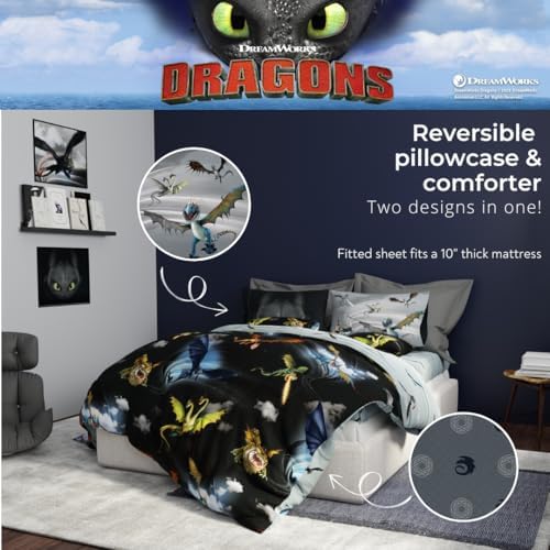 How to Train Your Dragon Kids Bedding Super Soft & Cozy Reversible Microfiber - Image 5