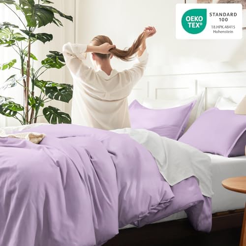 Litanika Lavender Twin XL Comforter Set, 2 Pieces Extra Long Dorm Bedding - Image 4