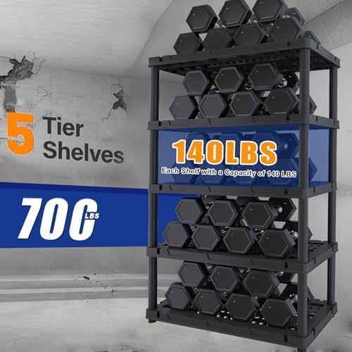 Plastic Storage Shelves, Heavy Duty Shelving Units - Image 4