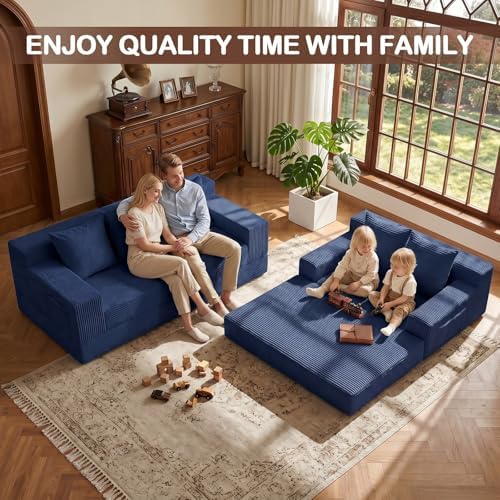 Boneless Loveseat Couch Folding Sofa Bed, Foldable Floor Futon Sleeper Couch Bed - Image 7
