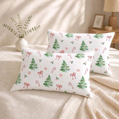 Nayoroom Christmas Comforter Set King Tree Candy Cane Holiday Bedding - Image 7