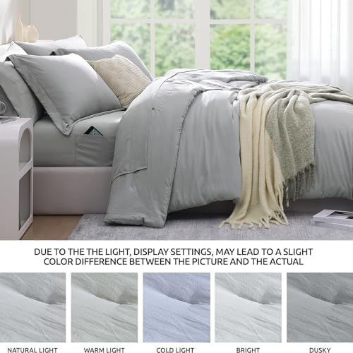 Twin XL Comforter Set- 5 Pieces Prewashed Bed in a Bag Twin Bedding Sets - Image 6