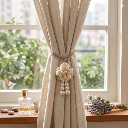 Adjustable Curtain Tiebacks， 4pcs Hand-Woven Rope - Image 2