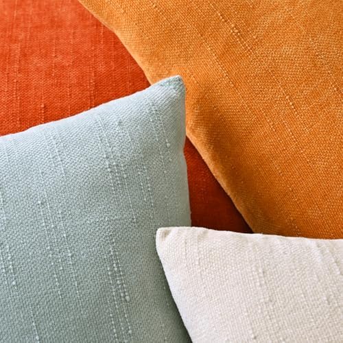 Set of 4 Soft Textured Decorative Throw Pillow Covers 18x18 Inch Cozy Farmhouse - Image 6