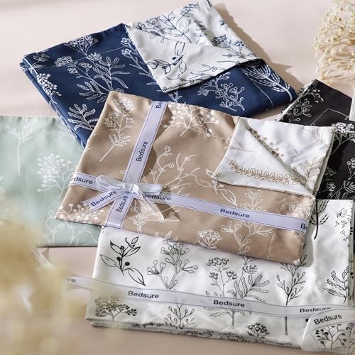 Bedsure Floral Comforter Set Cute Bedding Set Twin/Twin XL Reversible Light - Image 6