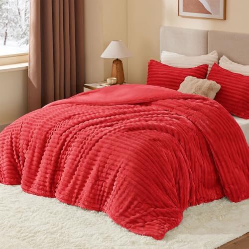 BEDELITE Fleece King Comforter Set, Fluffy Bed Set - Image 2